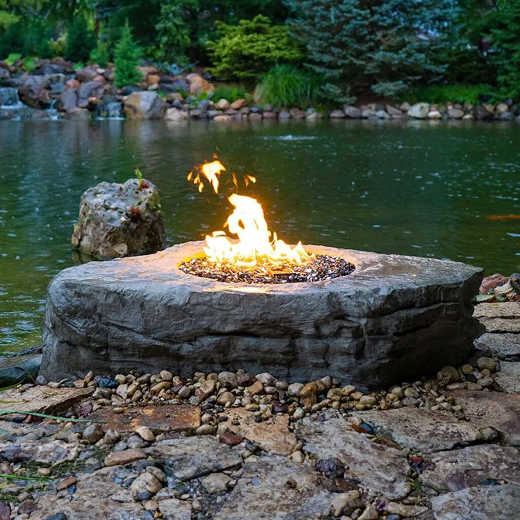 Aquascape Faux Stone Fire Pit