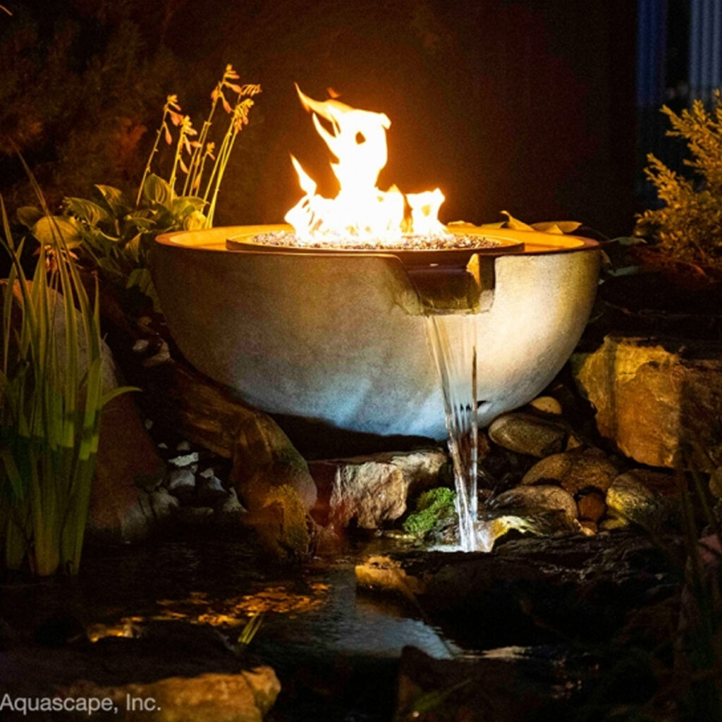 Aquascape Spillway Bowl Fire Fountain