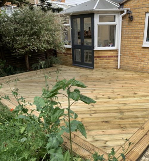 natural finish decking